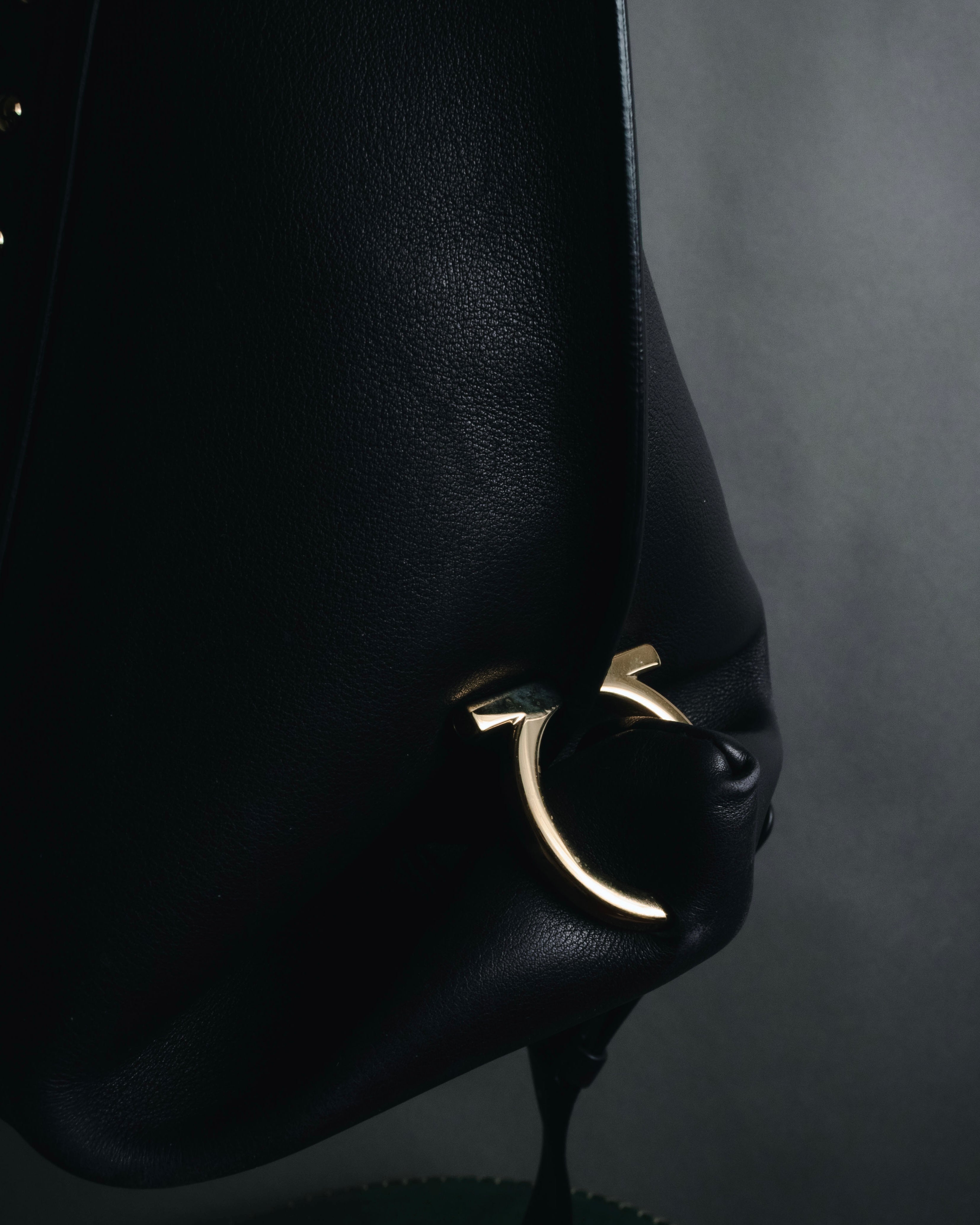 Salvatore Ferragamo Studded Gancini Top Handle Bag