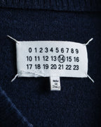 "MAISON MARGIELA" 16AW elbow patch design navy color knit