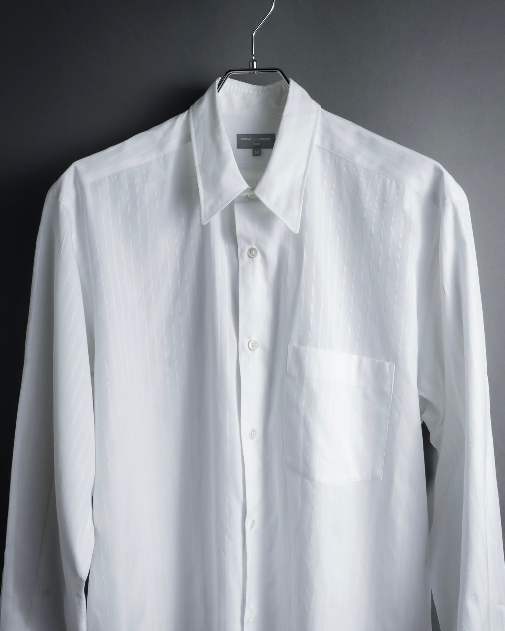 "COMME des GARCONS
HOMME" 90's Keiichi Tanaka design striped shirt