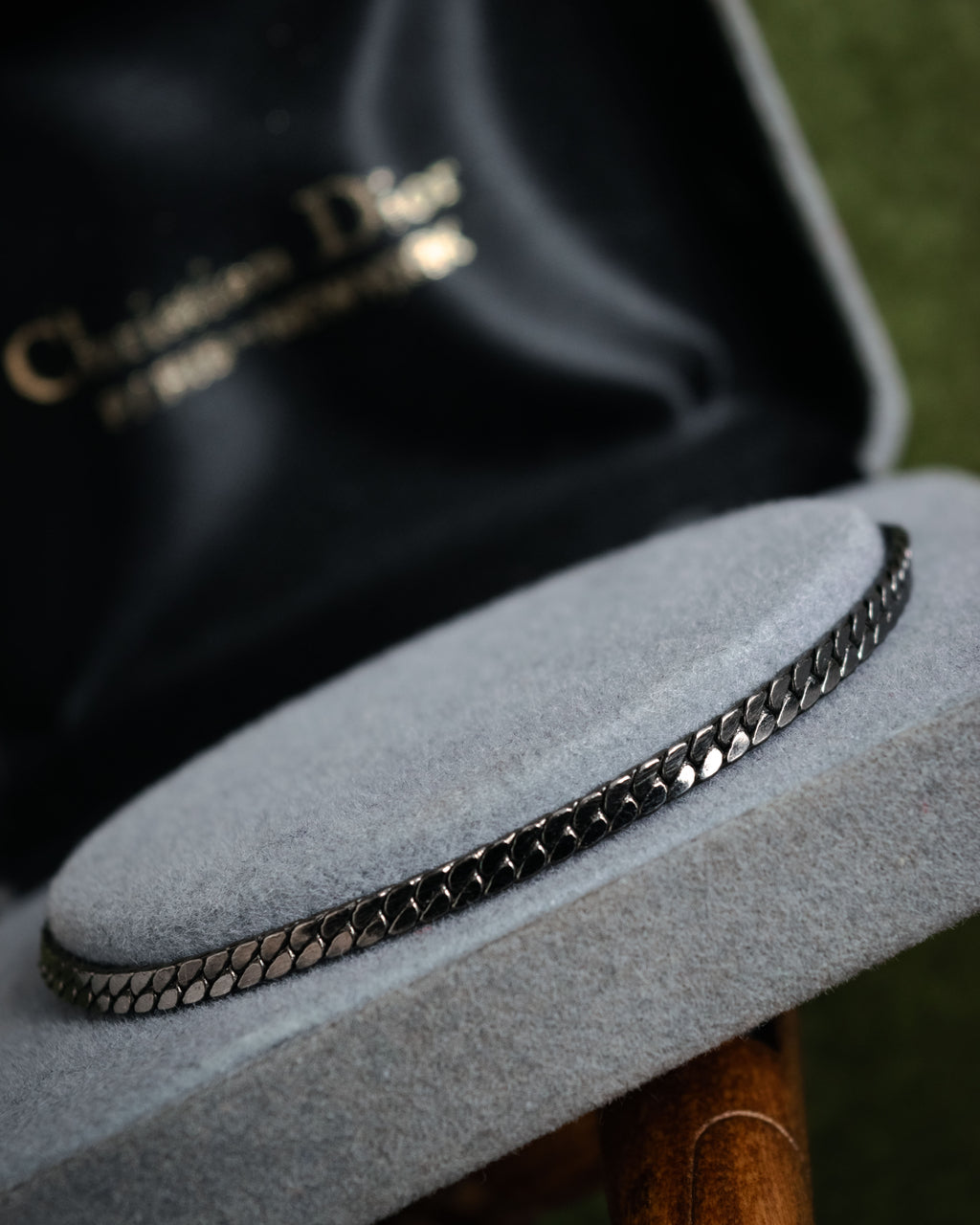“Christian Dior” 70’s-80’s Horsebit motif chain bracelet