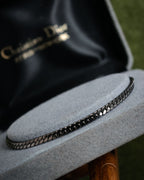 “Christian Dior” 70’s-80’s Horsebit motif chain bracelet