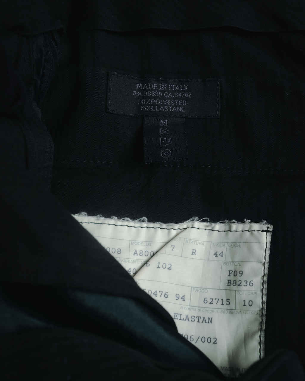 "PRADA" 1994AW Stretch polyester tailored suit