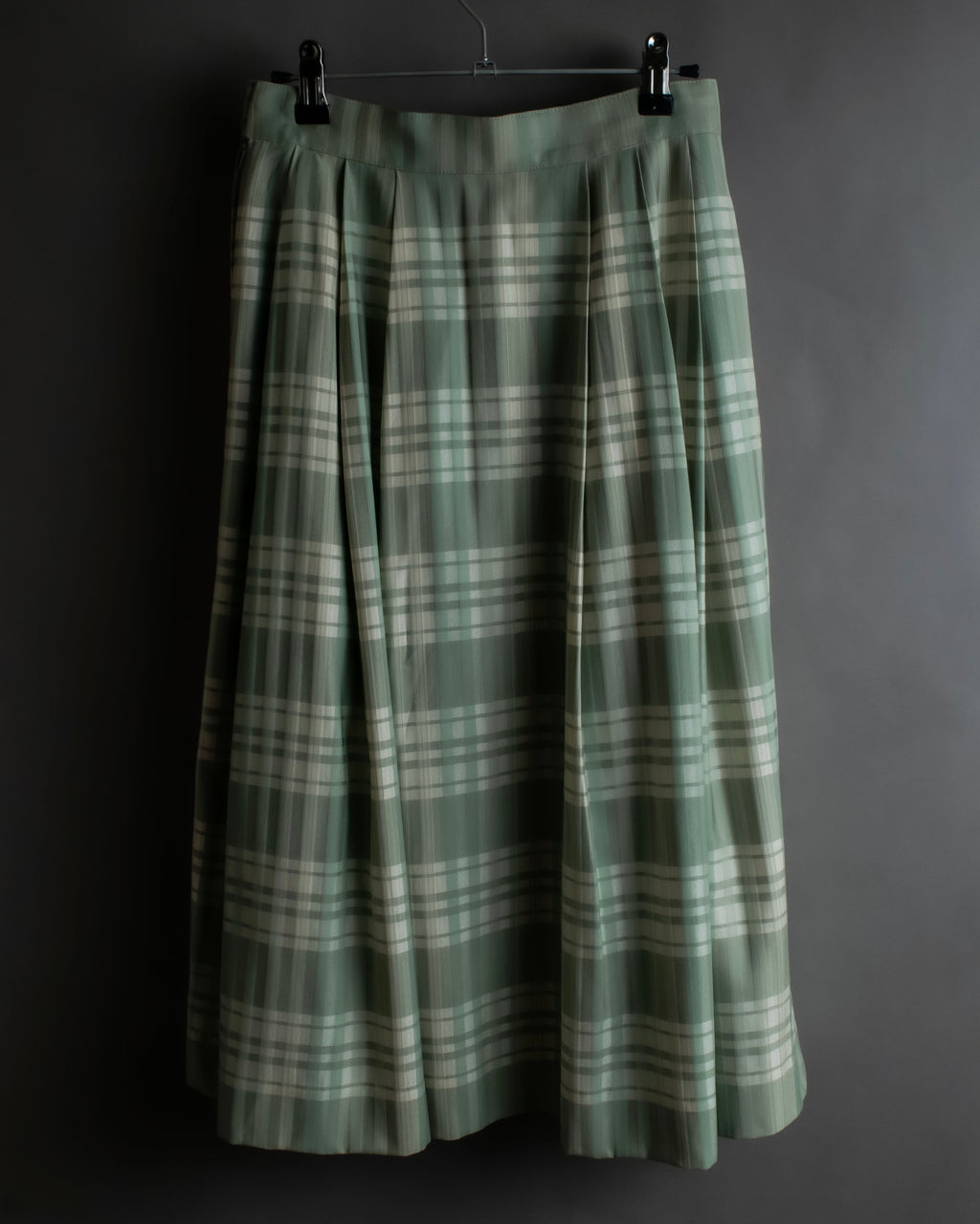 "BURBERRYS" Mint green check pattern skirt type set up