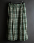 "BURBERRYS" Mint green check pattern skirt type set up