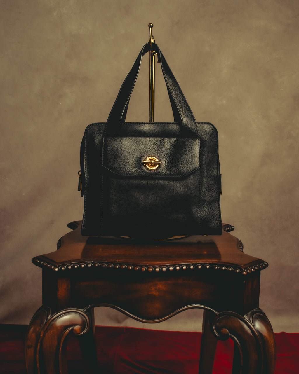 "CELINE" 80's-90's Classic leather top-handle bag