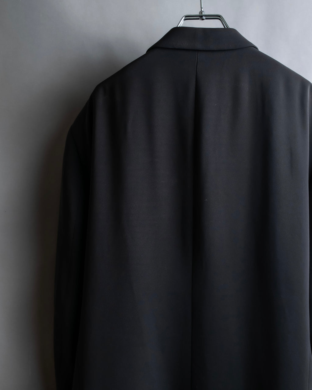 "TOSSARI" Shiny hidden zipper design tailored jacket