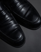 "GUCCI" 90’s classic leather penny loafers