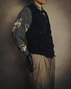 –SPECIAL– “ISSEY MIYAKE” 80’s-90’s crushed velvet utility vest