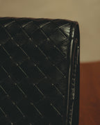 “BOTTEGA VENETA” 2010’s Intrecciato leather compact bi-fold wallet