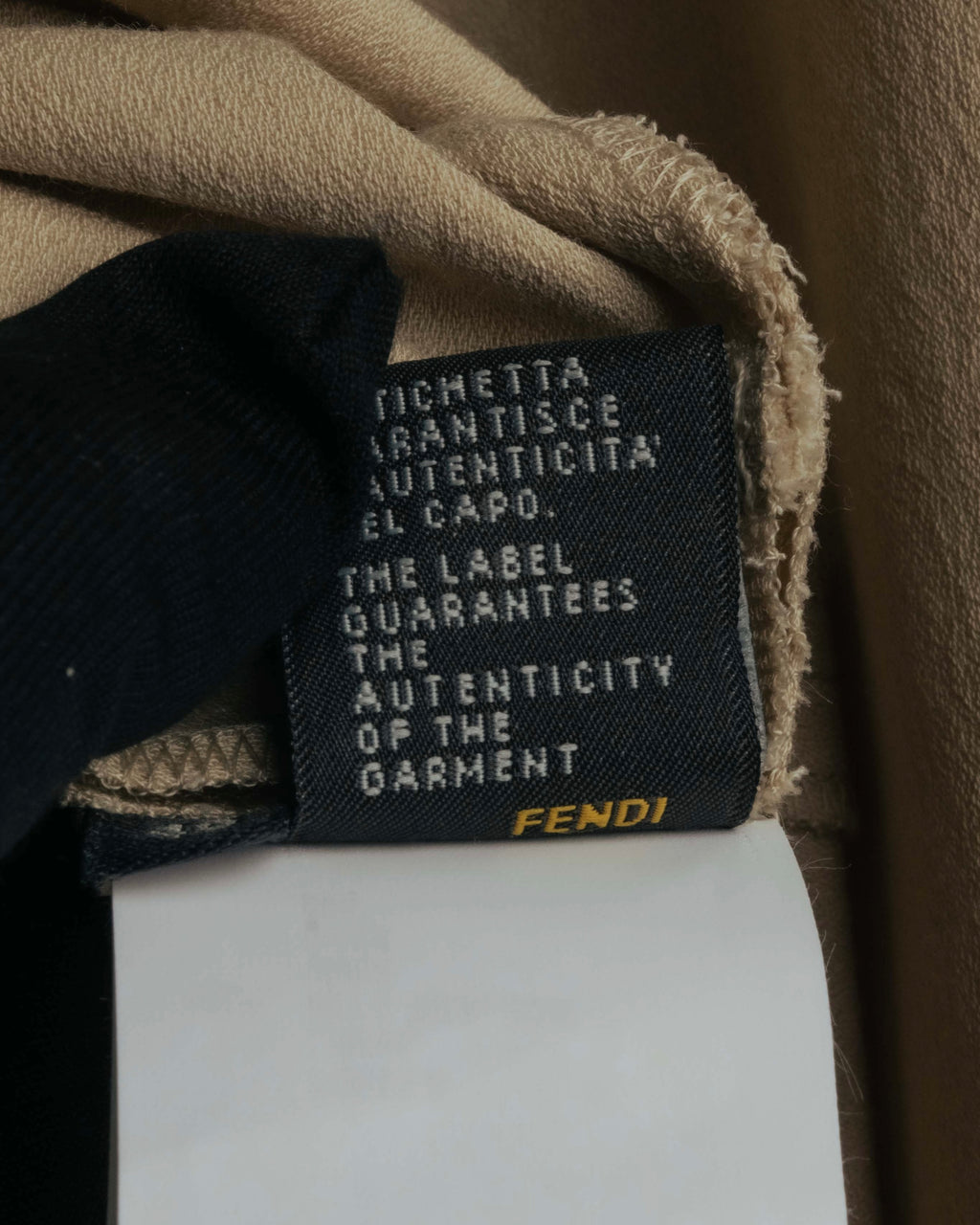 "FENDI" 00's-10's Draped wool blend dress