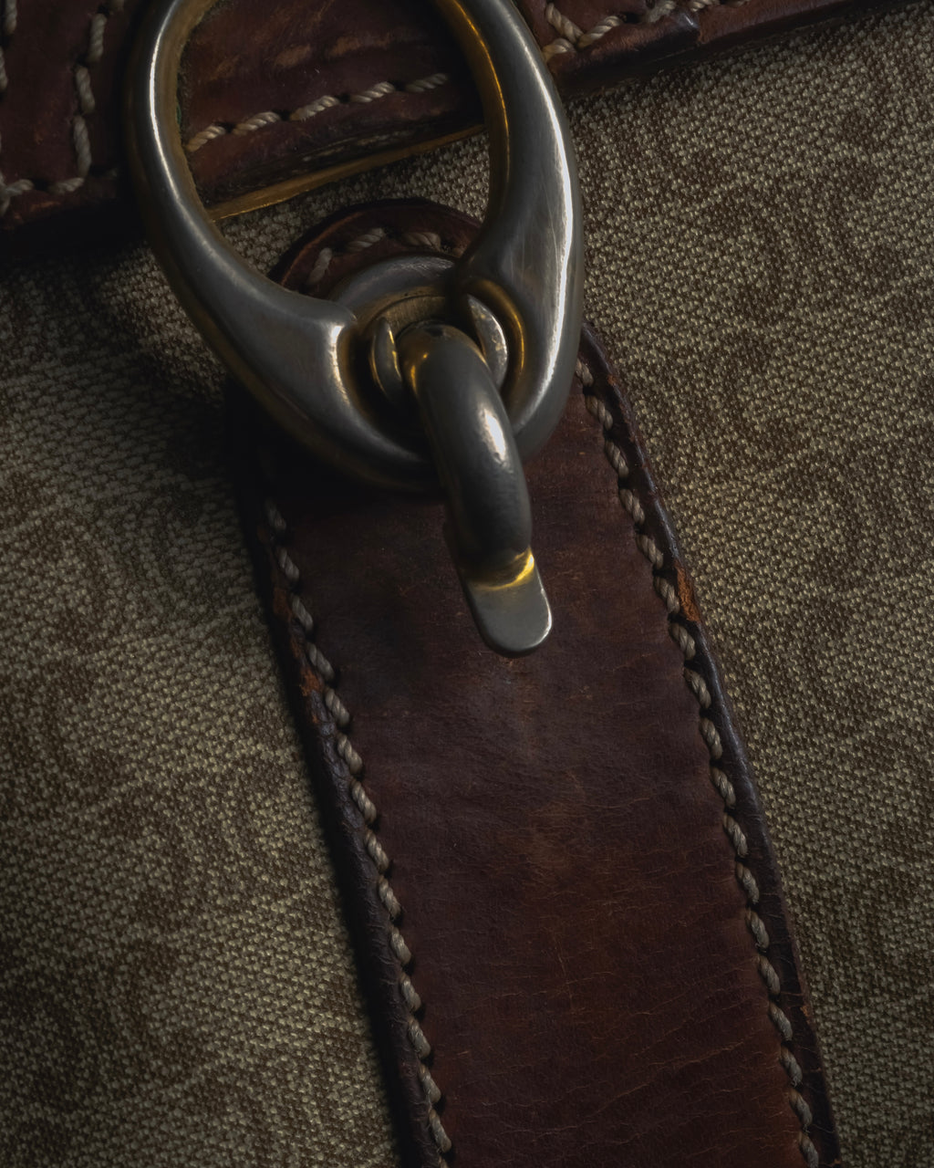 "CELINE" 80’s macadam canvas shoulder bag