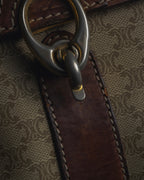 "CELINE" 80’s macadam canvas shoulder bag