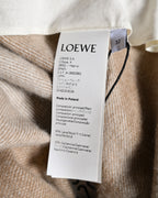 LOEWE by Jonathan Anderson/ Fringe Designed Beige Anagram Blanket Skirt