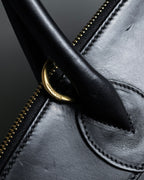 "Salvatore Ferragamo" 90's Animal motif studs design leather bag