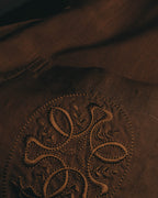 "Christian Dior" 80's  Lustrous silk blend long sleeve shirt
