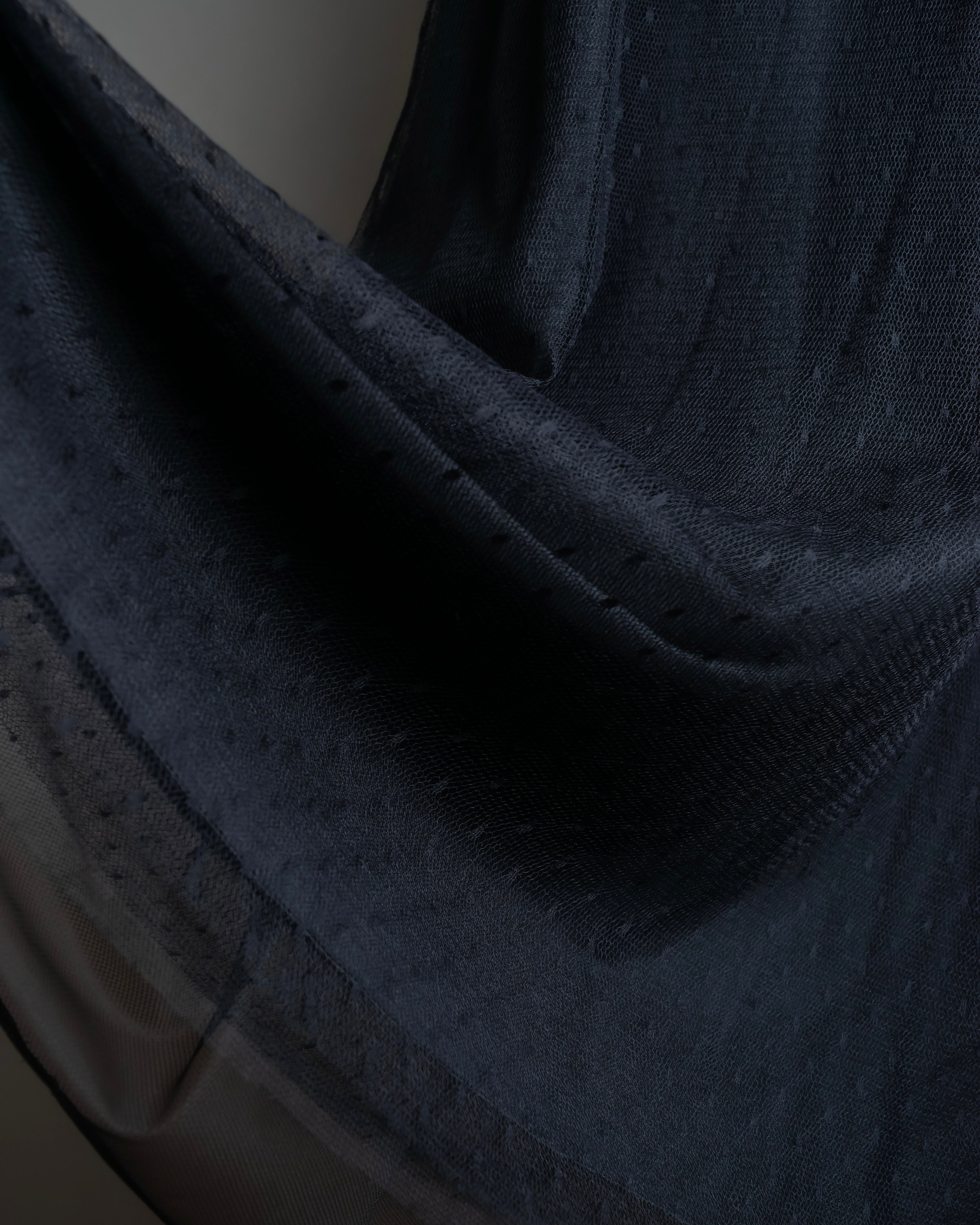 "RED VALENTINO" Polka dot pattern tulle flared skirt