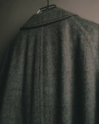 “Burberrys” 80’s Bedford wool balmacaan coat