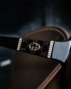 "GUCCI" Dark brown GG accent sunglasses