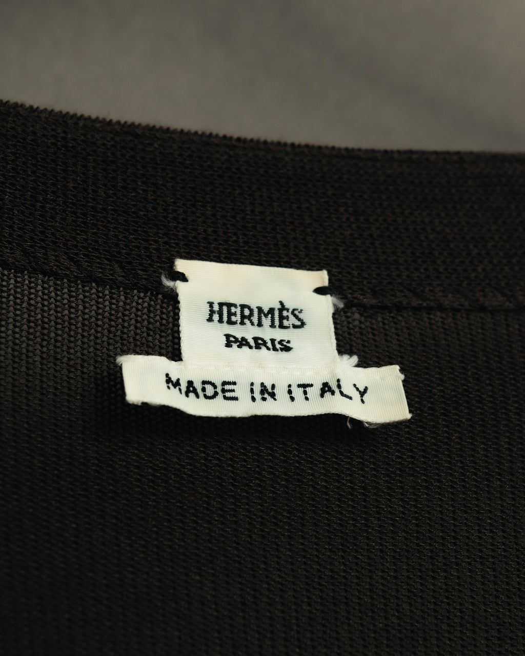 "Hermès" 00's Draped cotton silk long cardigan