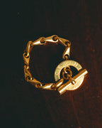 –SPECIAL– "CELINE" 90's Sculptural toggle chain bracelet