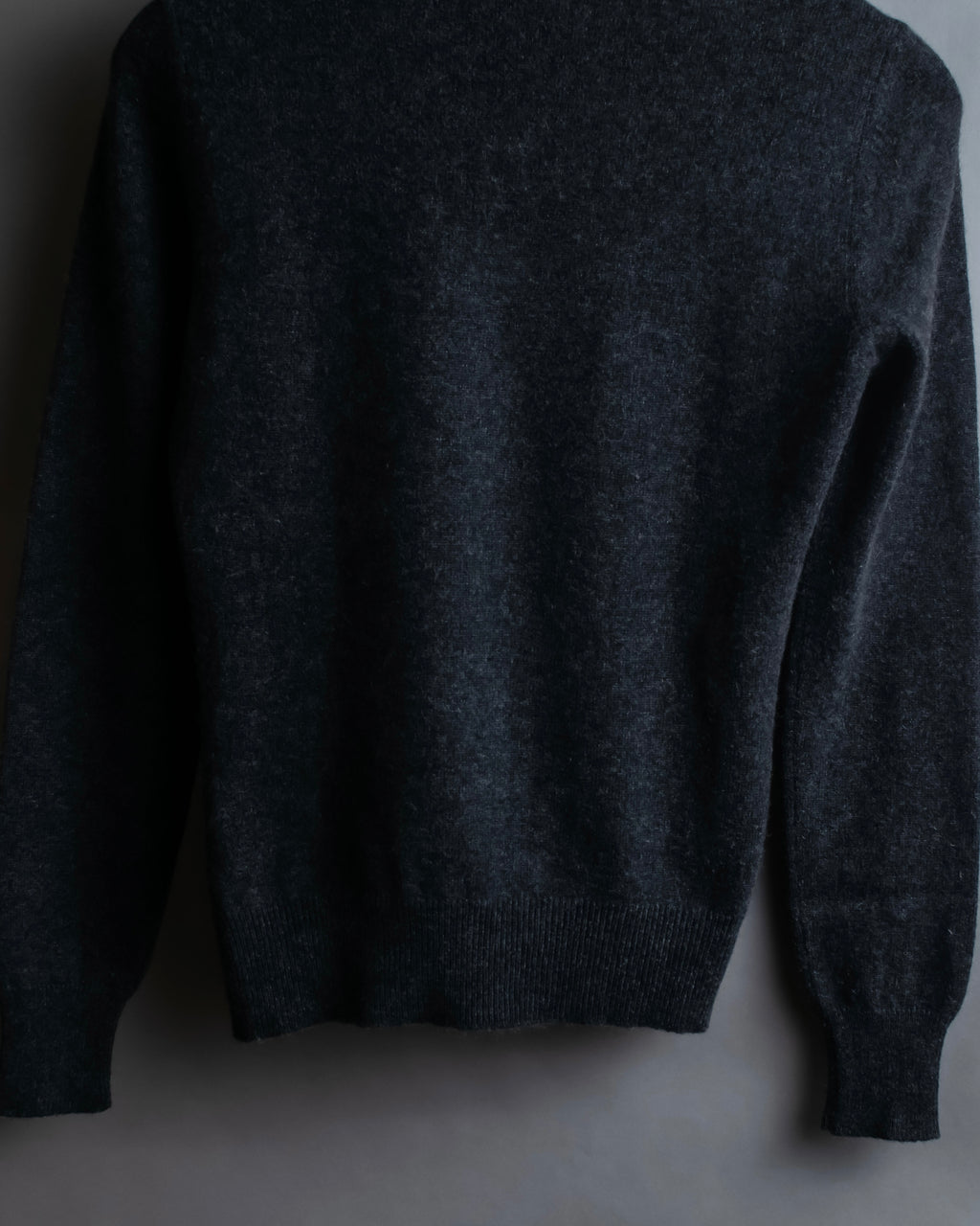 "CELINE" Beautiful U-neck design cashmere knit pullover
