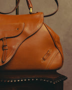 -SPECIAL- “Christian Dior” 2006-2007 Gaucho saddle leather two-way satchel