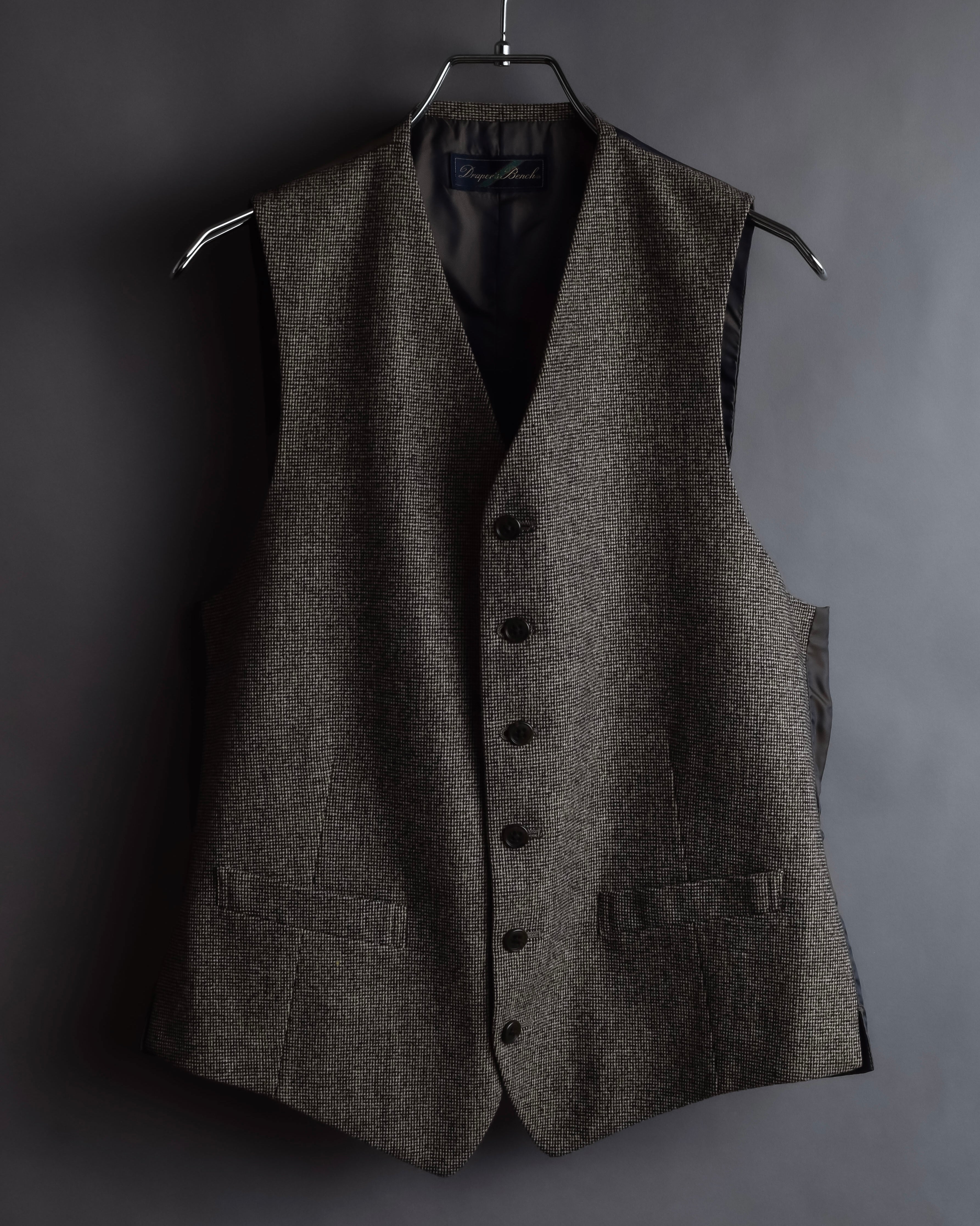 "BROOKS BROTHERS" Melange tweed three-piece suit