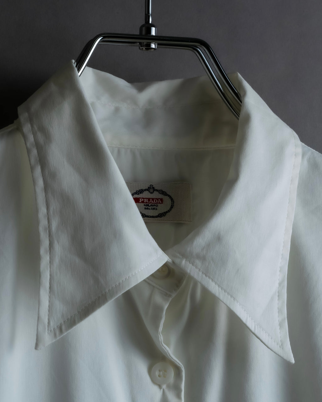 "PRADA" Oversized A-line silhouette long shirt