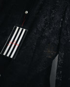 "VALENTINO MISS V" Late 80s botanical lace polo shirt