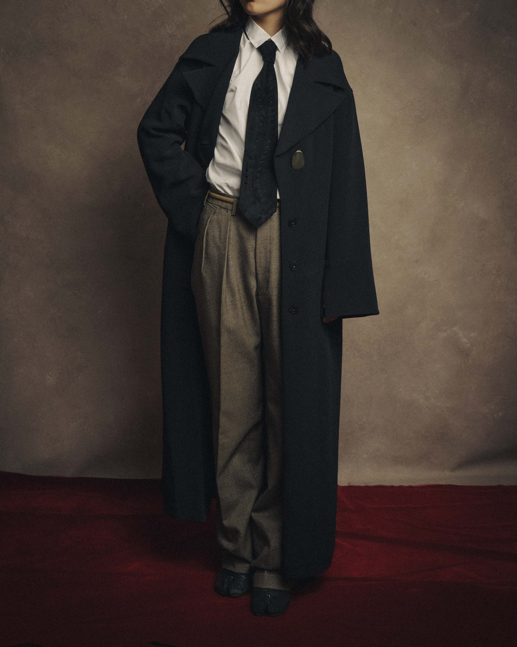 -SPECIAL- “HARUNOBU MURATA” 2024 SS Sculptural belted dress coat