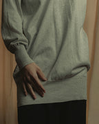 "Maison Margiela" 18SS elbow patch cotton v-neck knit