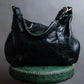 "BURBERRY Blue Label" Shiny leather heart charm design one handle bag