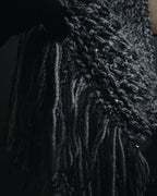 "CHANEL" 2005AW fantasy yarn embellished fringe scarf