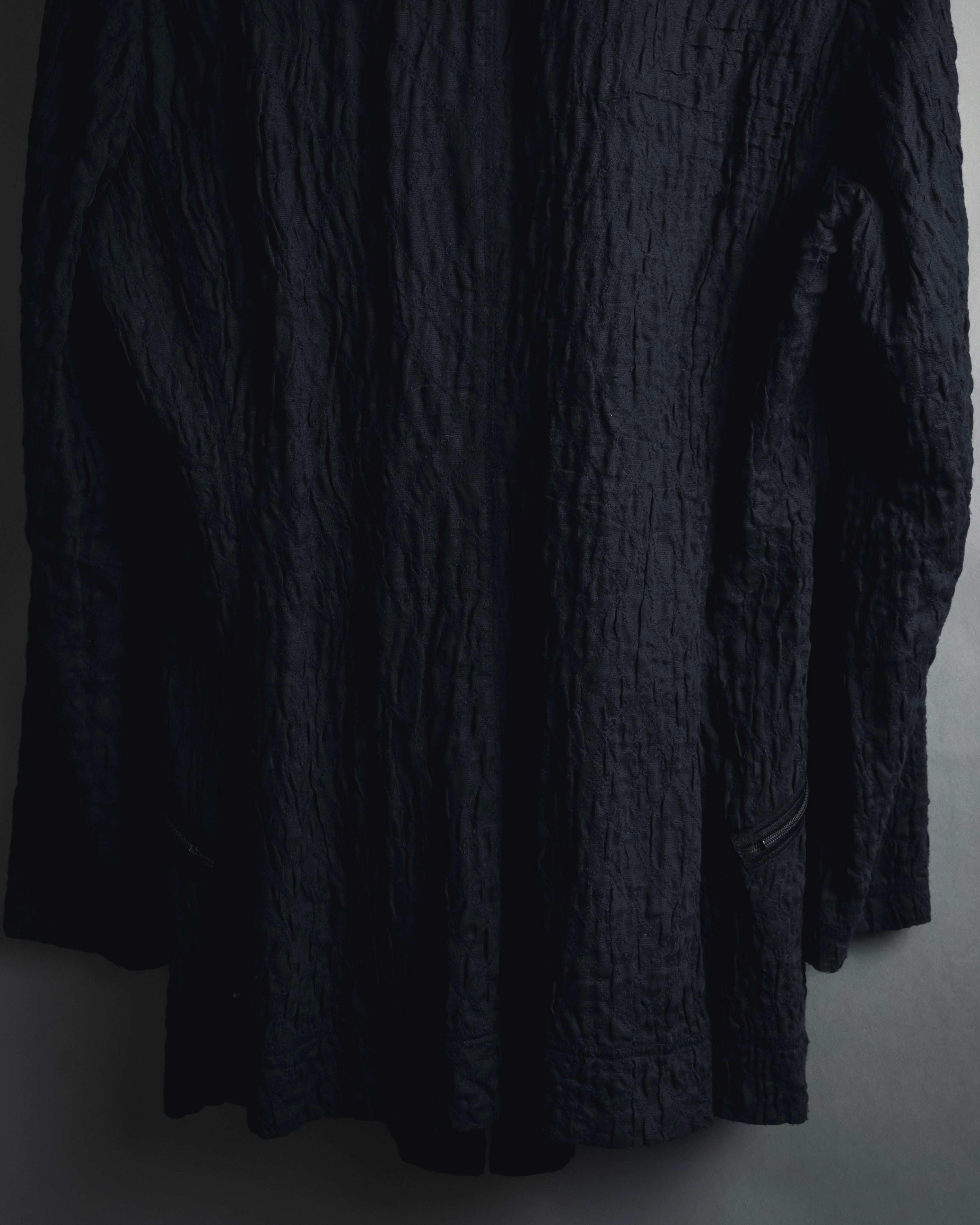 "ISSEY MIYAKE" 98SS Cotton shrunken tailored jacket