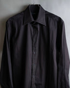 "GUCCI" Spread collar embroidered cotton shirt