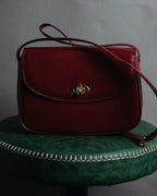 "CELINE" 2019-22 Heritage turn-lock box calf shoulder bag