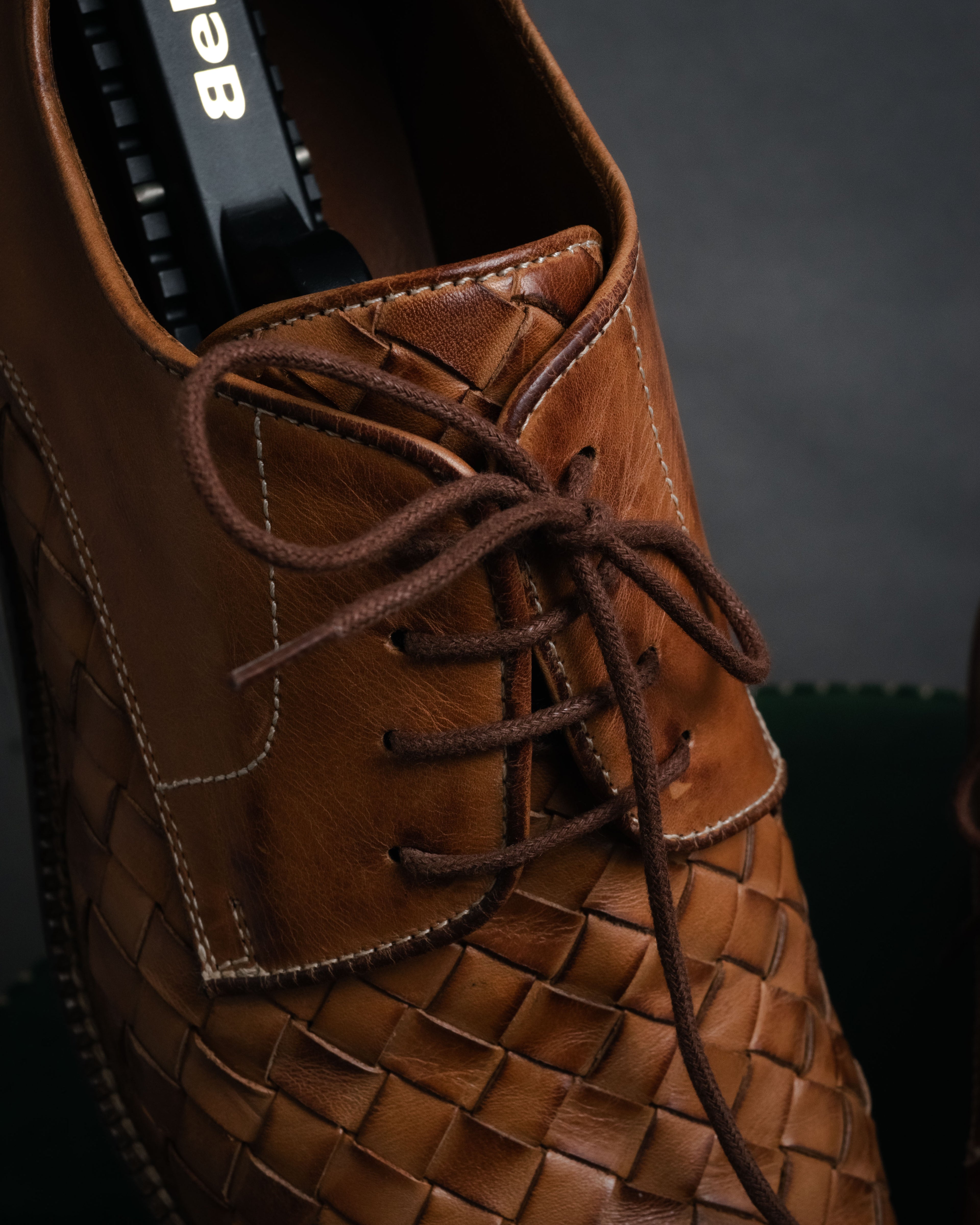 “vintage“ 90’s-00’s Handwoven derby shoes