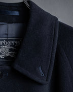 "BURBERRYS" High density wool stand collar coat