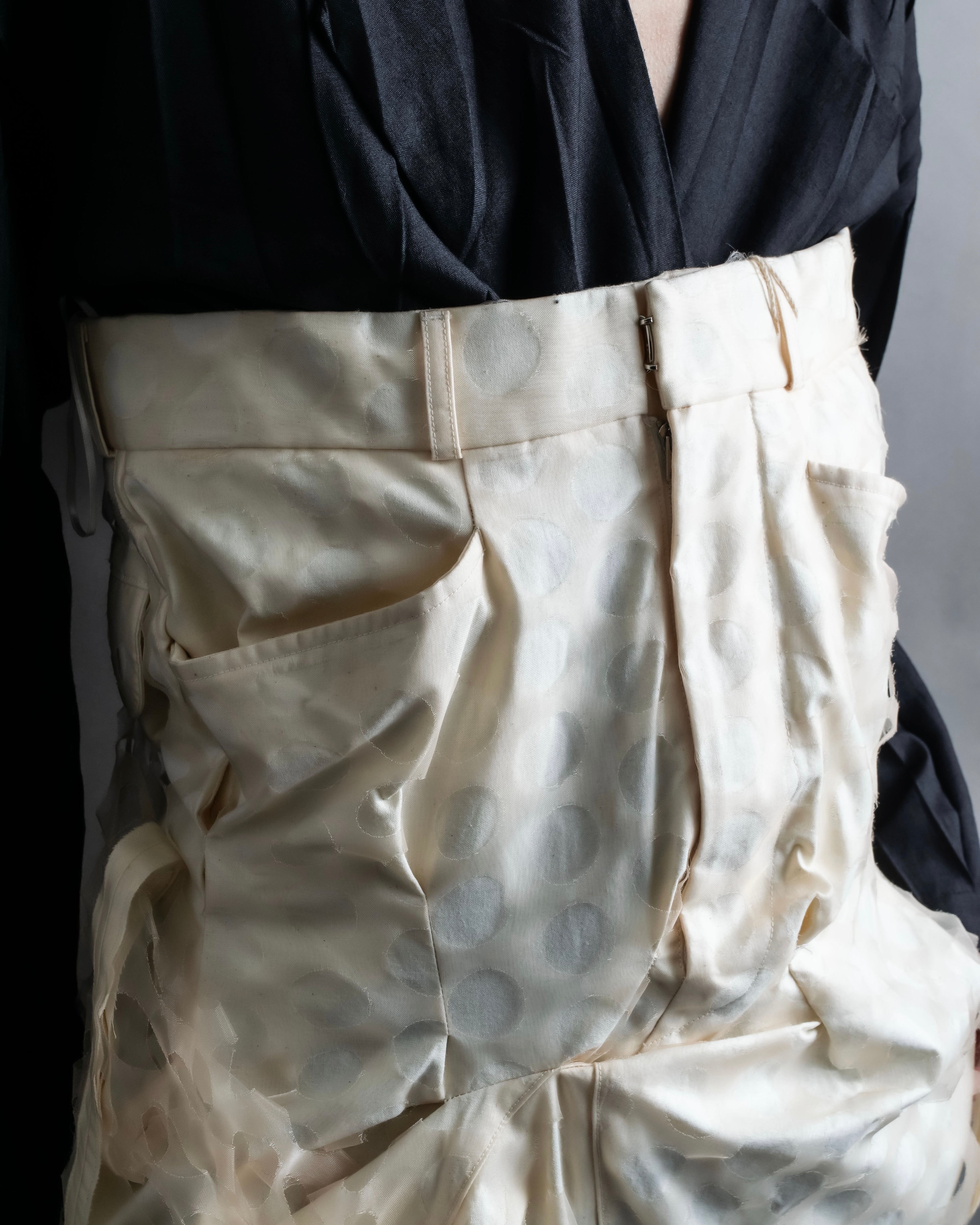 "MAISON MARGIELA" 20SS Polka dot tulle layered skirt