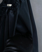 "CELINE" Gathered design mid-length silk skirt