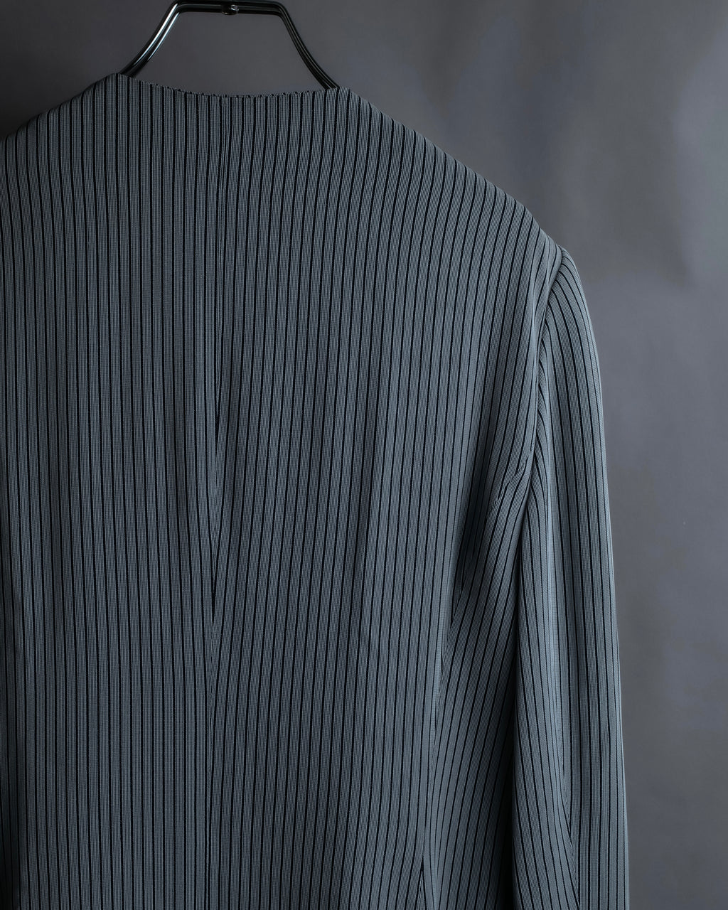 "Christian Dior" Pinstripe collarless jacket