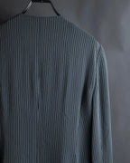 "Christian Dior" Pinstripe collarless jacket