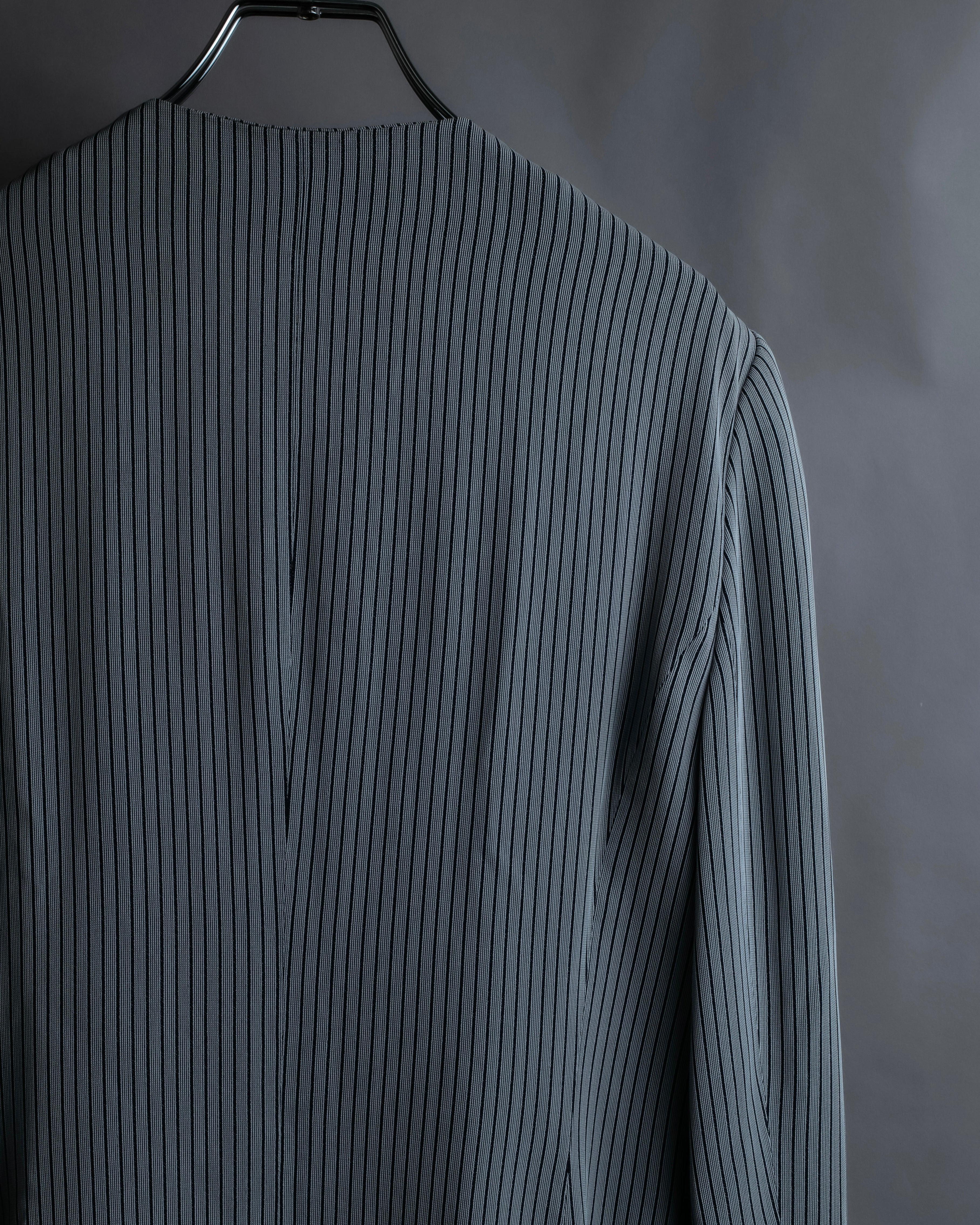 "Christian Dior" Pinstripe collarless jacket