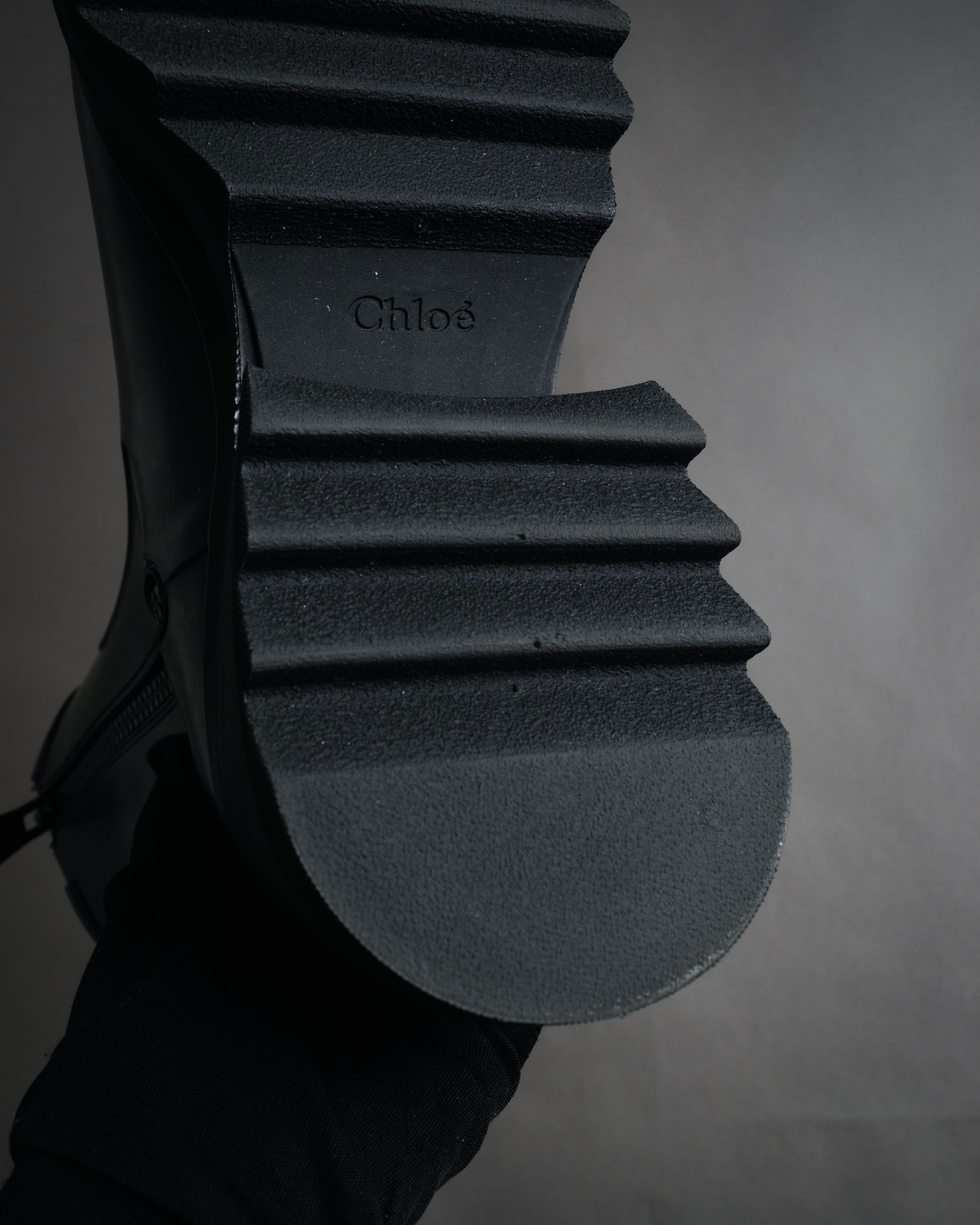 “Chloé” 2020’s Sculptural shark sole rain boots