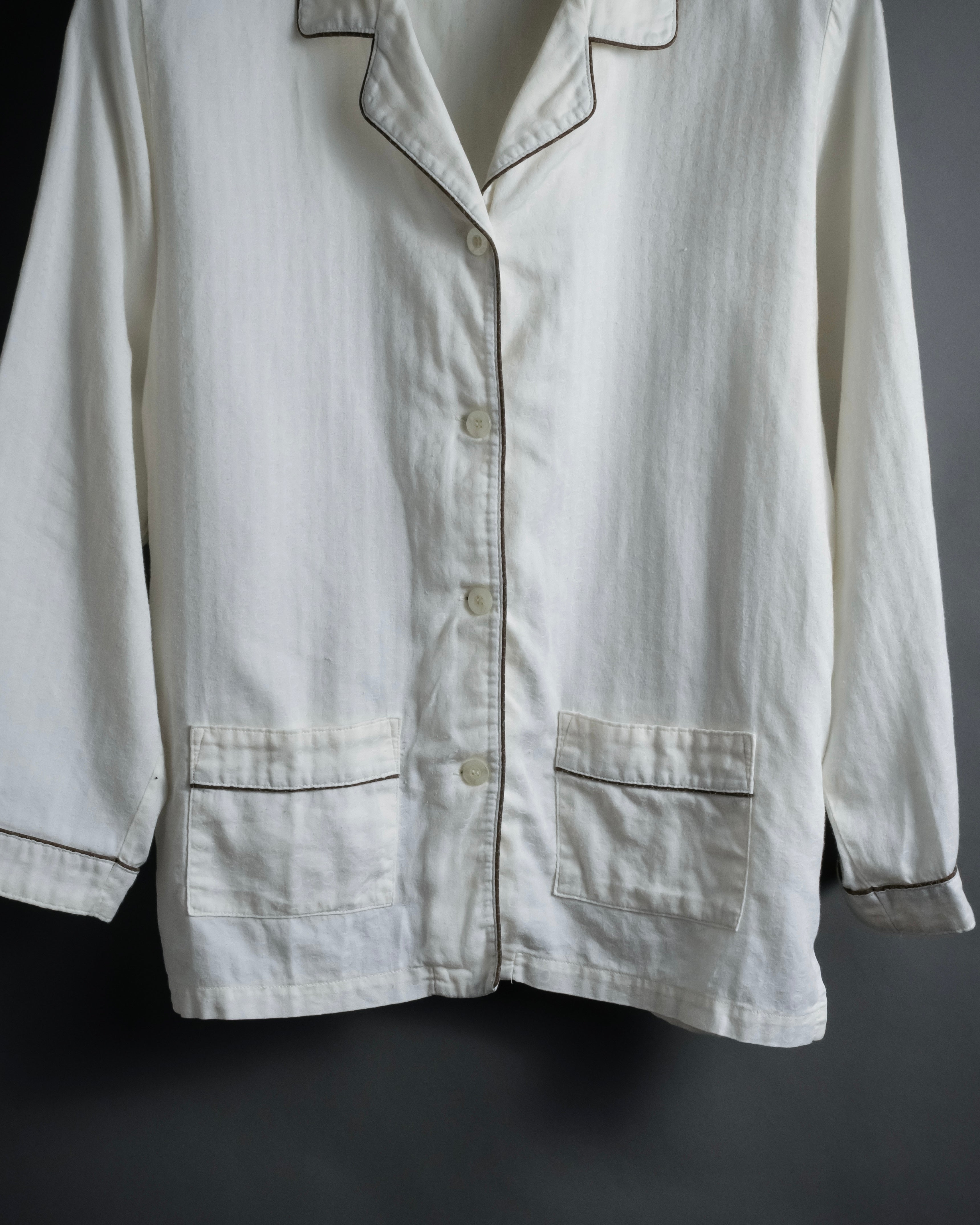 "CELINE" 90's-00's Macadam print pajama set up