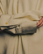–SPECIAL– “LOEWE” 10’s-20’s Asymmetrically draped silk shirt
