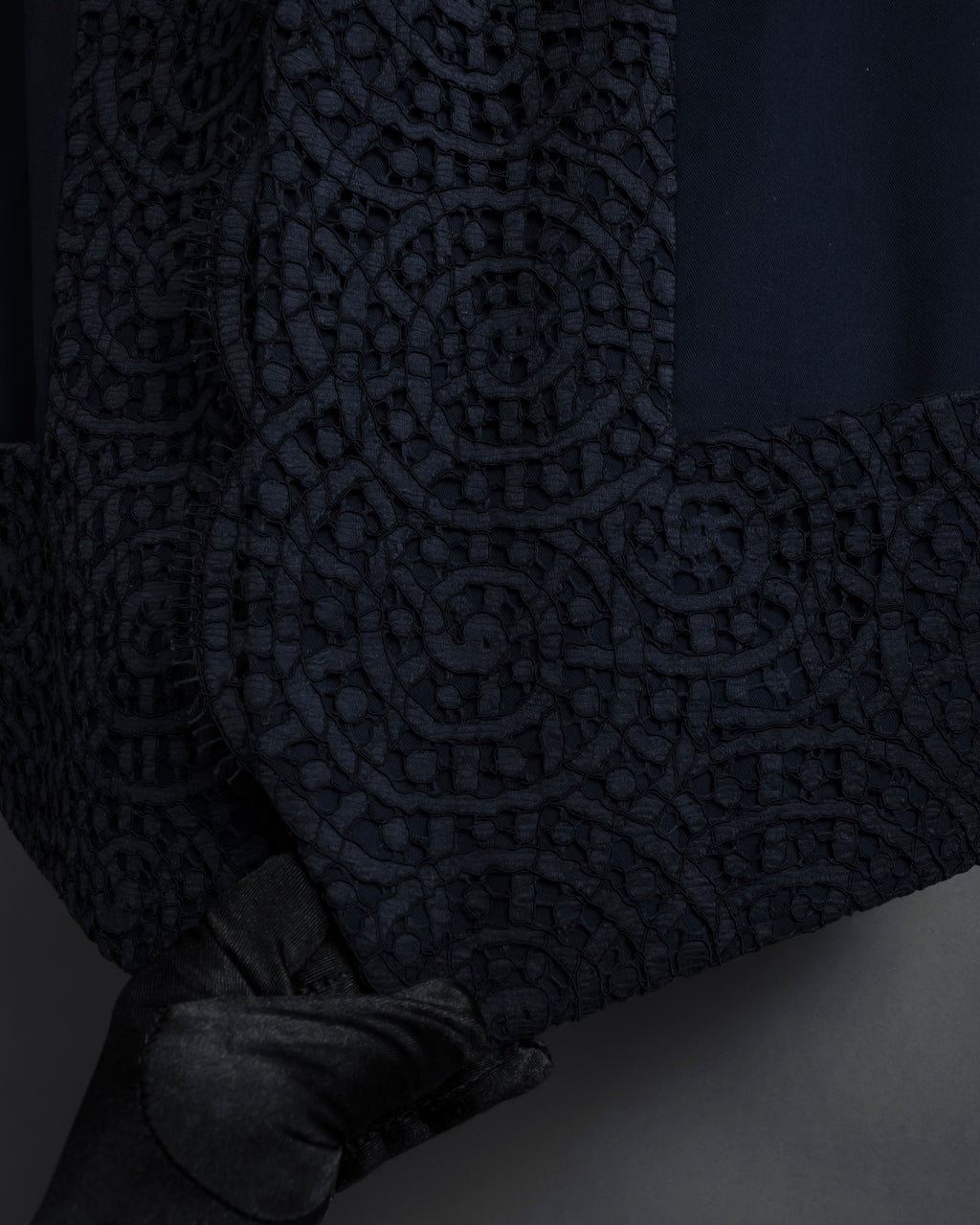 "JEAN PAUL GAULTIER" 90's Geometric lace design tailored vest