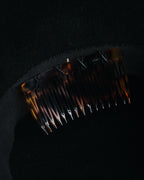 –SPECIAL– "CHANEL" 80’s fur felt velour boater hat