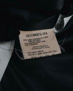 "GIORGIO ARMANI" 90’s Minimalist draped maxi long coat