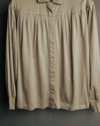 “Christian Dior” 90’s Gathered fly-front jersey blouse